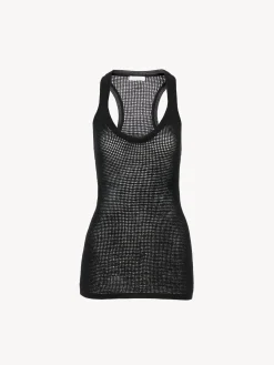 Tops Et Blouses-Chloé Top Sans Manches Noir