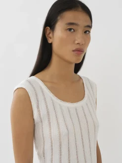 Vêtements-Chloé Top Sans Manches Cloudy White