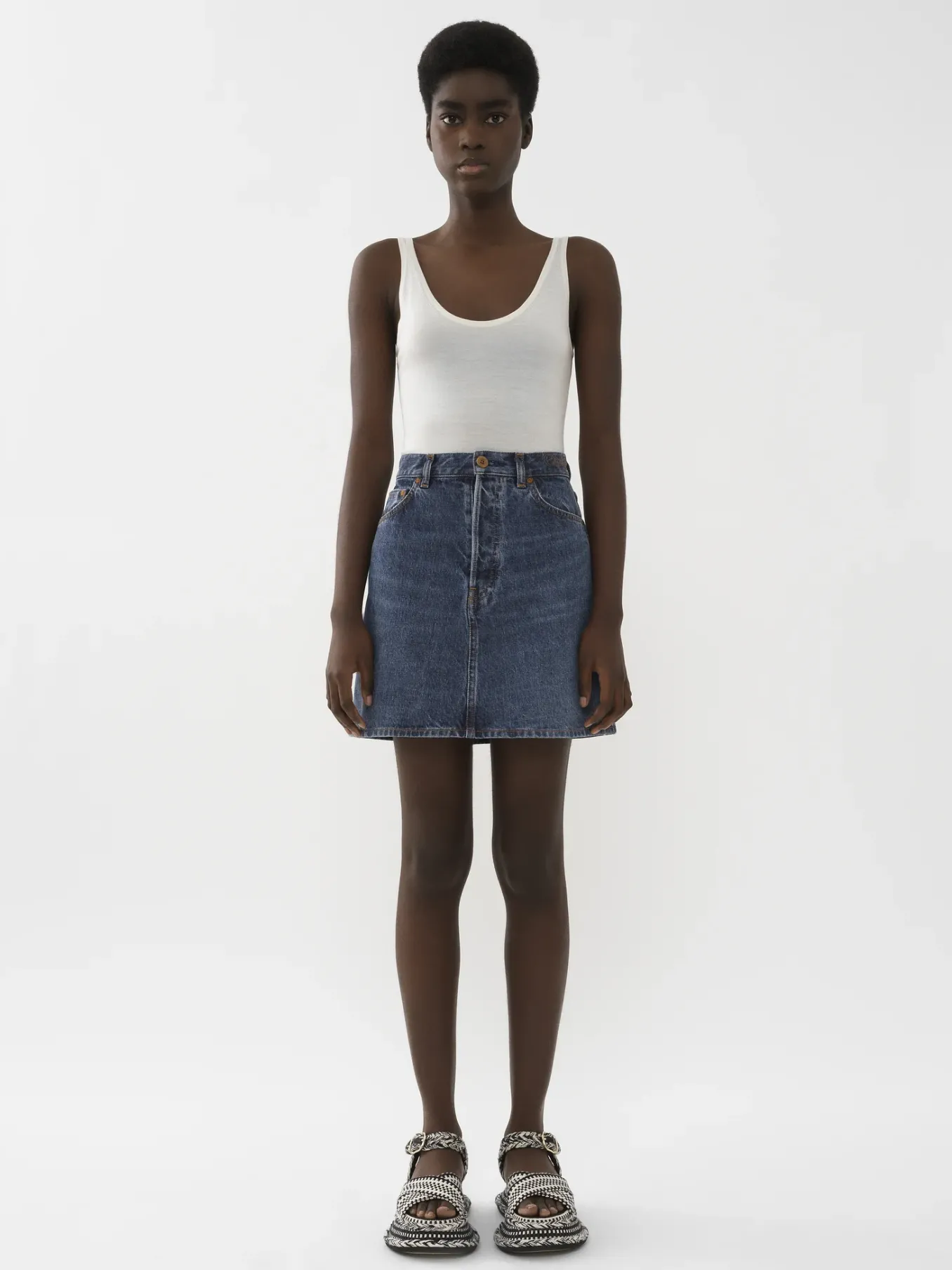 Tops Et Blouses-Chloé Top Sans Manches White Powder