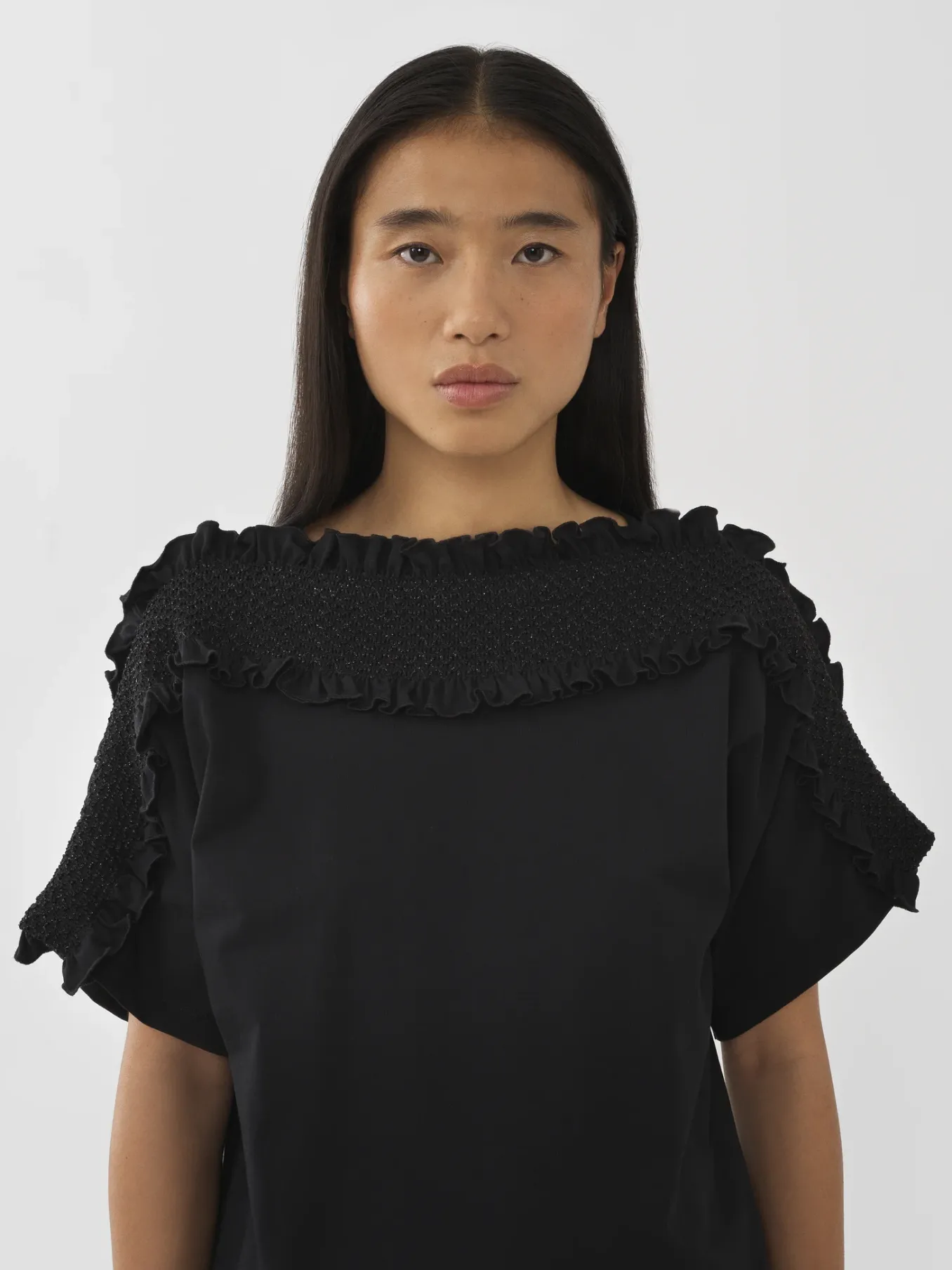 Vêtements-Chloé Top Smocke Noir