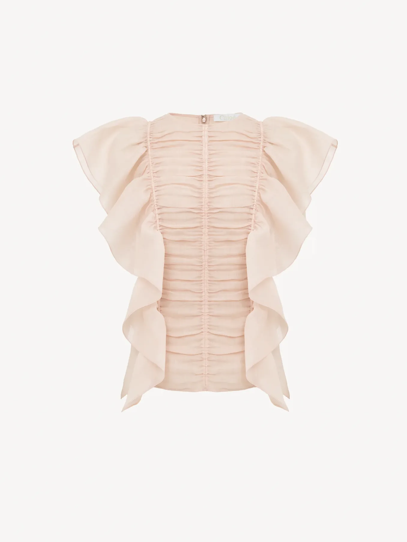 Tops Et Blouses-Chloé Top Volante Pansy Pink