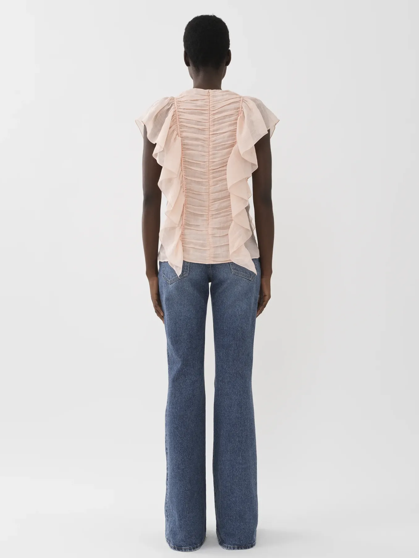 Tops Et Blouses-Chloé Top Volante Pansy Pink