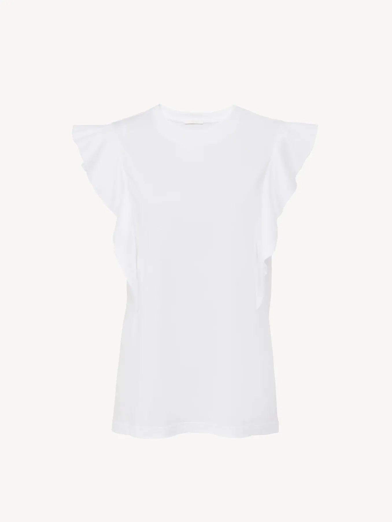 Tops Et Blouses-Chloé Top Volante Blanc