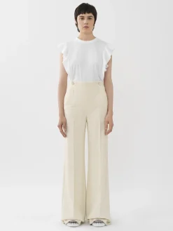 Tops Et Blouses-Chloé Top Volante Blanc