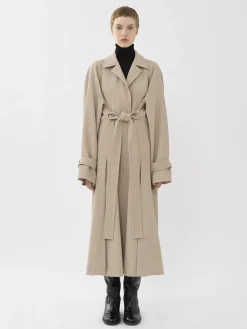 Manteaux-Chloé Trench Oversize Soften Brown