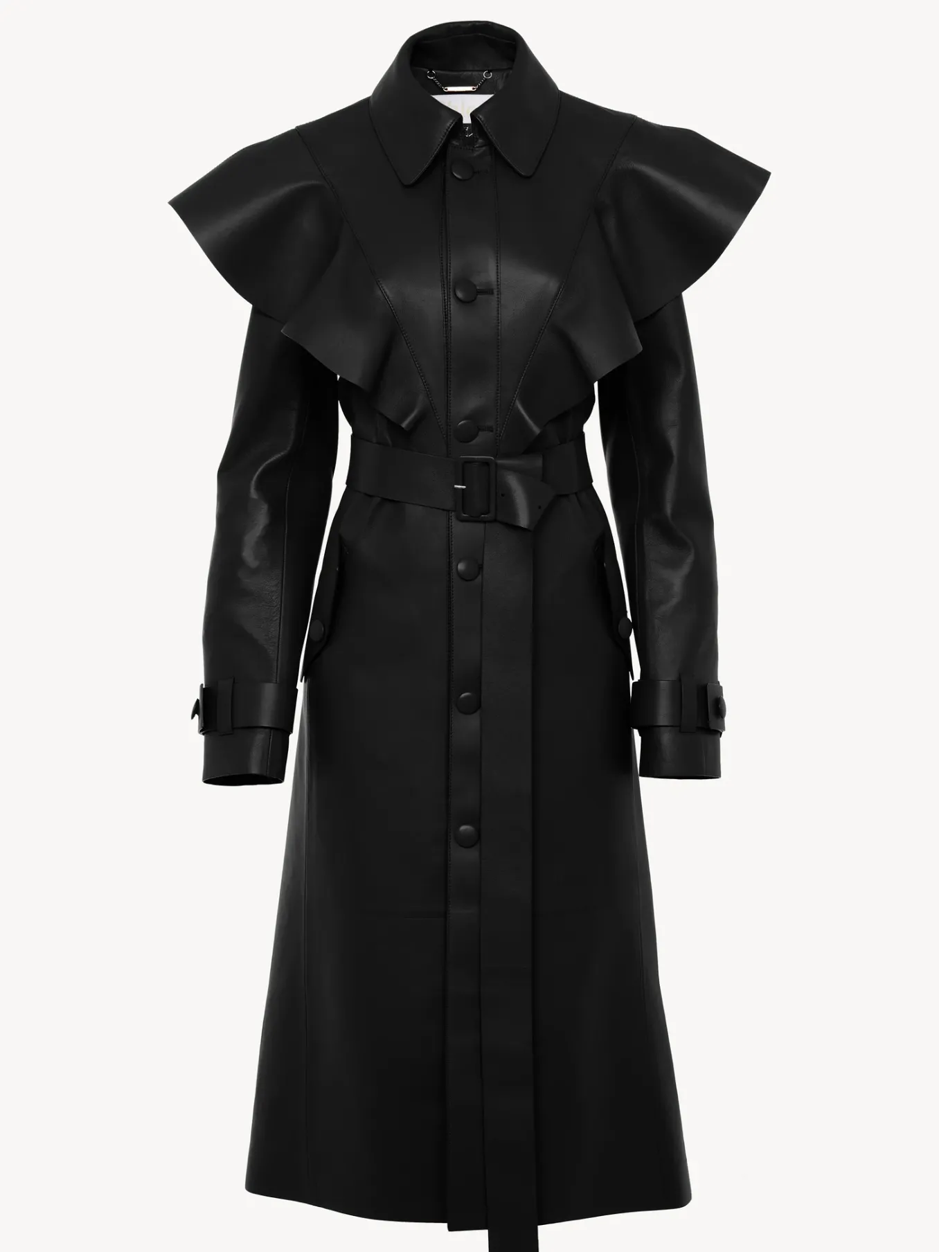 Cuir-Chloé Trench Volante Noir