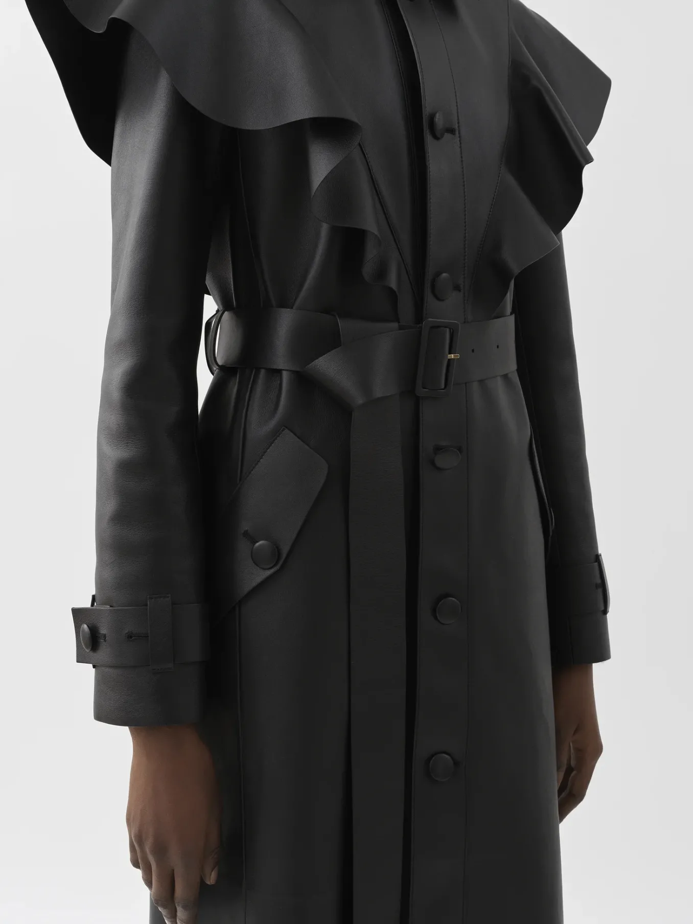 Cuir-Chloé Trench Volante Noir
