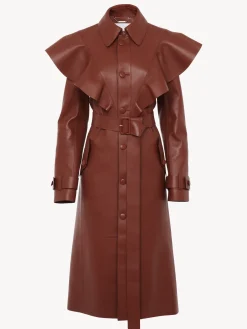 Cuir-Chloé Trench Volante Intense Brown