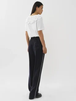 Vêtements-Chloé T-Shirt A Collerette Blanc