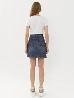 Tops Et Blouses-Chloé T-Shirt Ajuste Col Rond Blanc