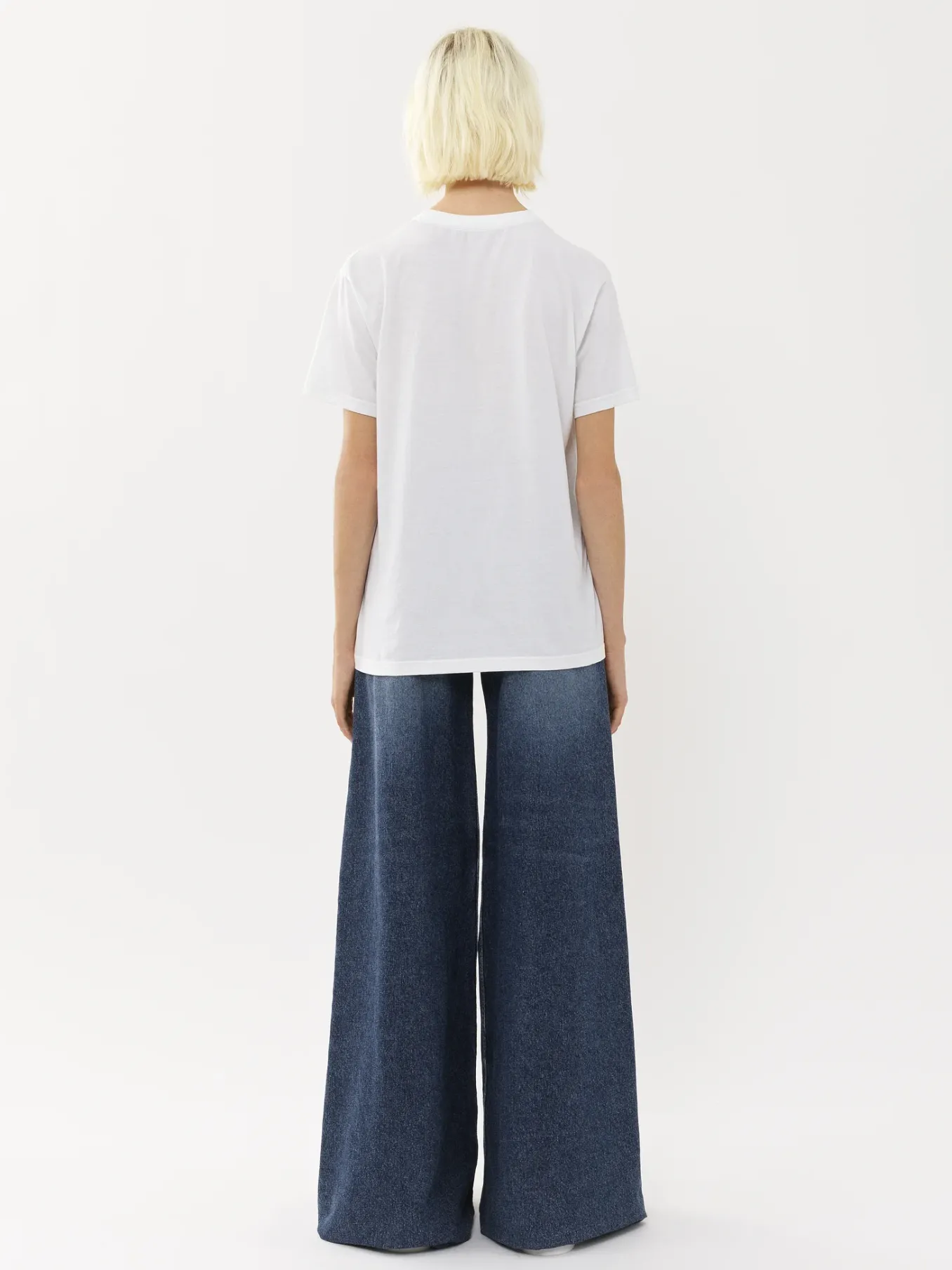Tops Et Blouses-Chloé T-Shirt Col Rond White - Pink 1