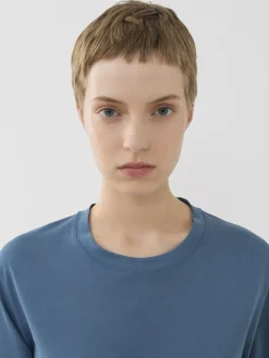 Tops Et Blouses-Chloé T-Shirt Col Rond Pure Blue