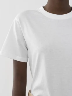 Tops Et Blouses-Chloé T-Shirt Col Rond Blanc