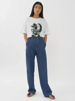 Vêtements-Chloé T-Shirt Large Blanc