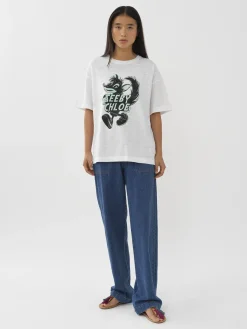 Vêtements-Chloé T-Shirt Large Blanc