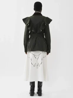 Vestes-Chloé Veste « Dustyn » Barbour Pour Chloe Obsidian Brown