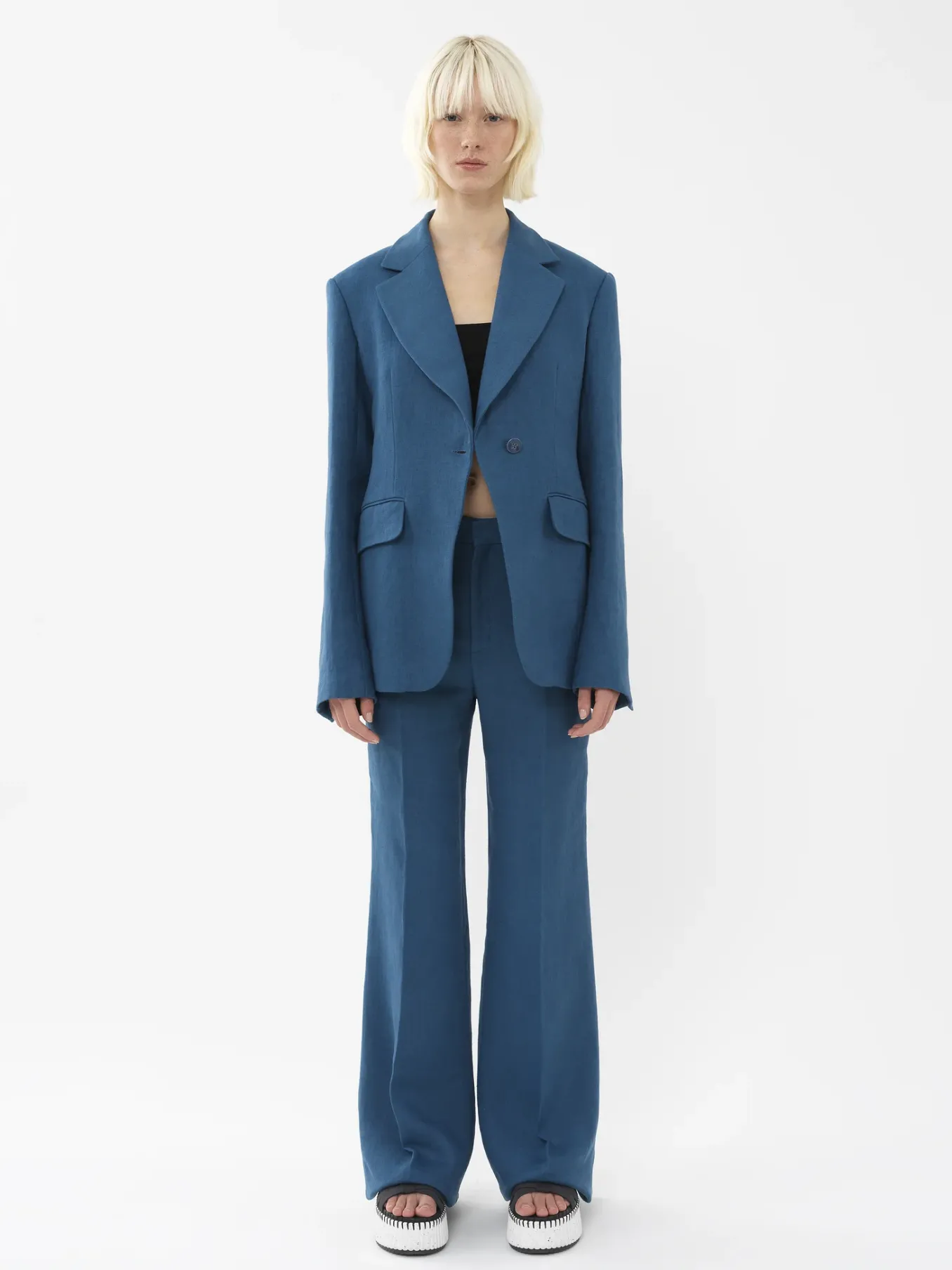 Vestes-Chloé Veste Blazer Opal Blue