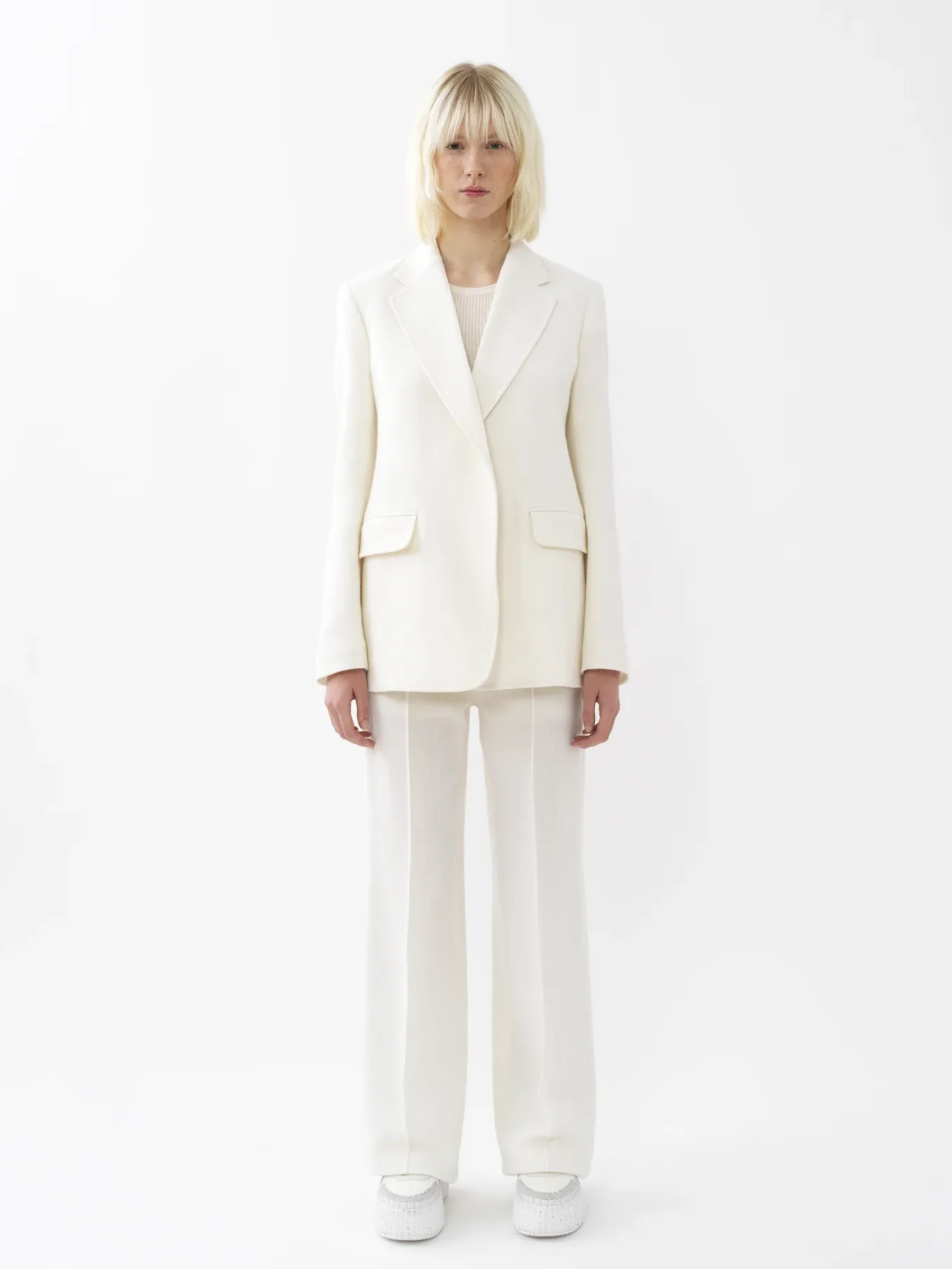 Vestes-Chloé Veste Blazer Eden White