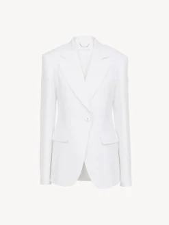 Vestes-Chloé Veste Blazer Blanc