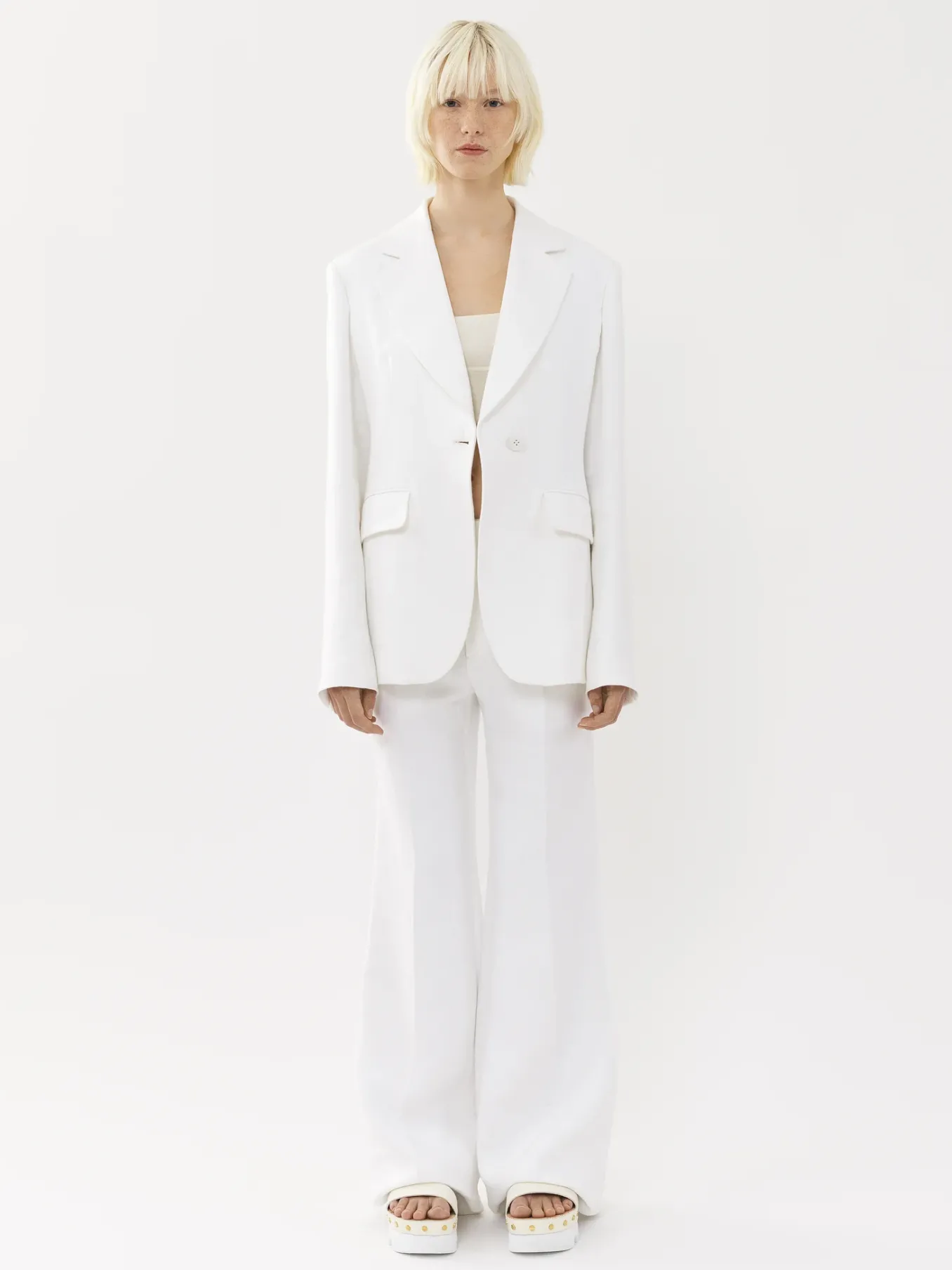 Vestes-Chloé Veste Blazer Blanc