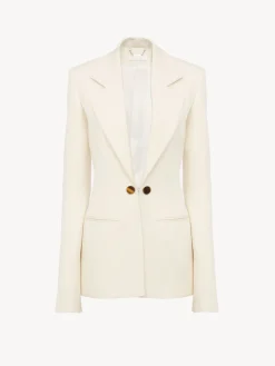 Vestes-Chloé Veste Blazer Corset Coconut Milk