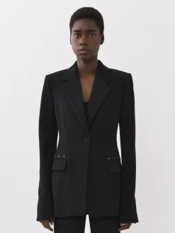 Vestes-Chloé Veste Blazer Forme Cloche Noir