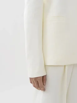 Vestes-Chloé Veste Blazer Sans Col Ouverte Iconic Milk