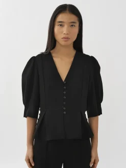 Vêtements-Chloé Veste Boutonnee A Basque Noir