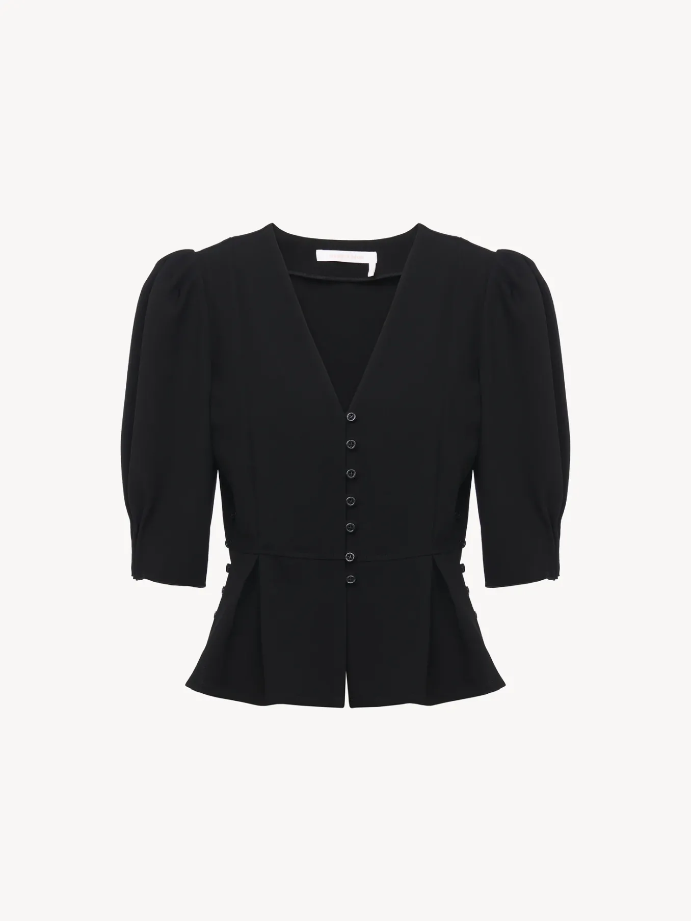 Vêtements-Chloé Veste Boutonnee A Basque Noir