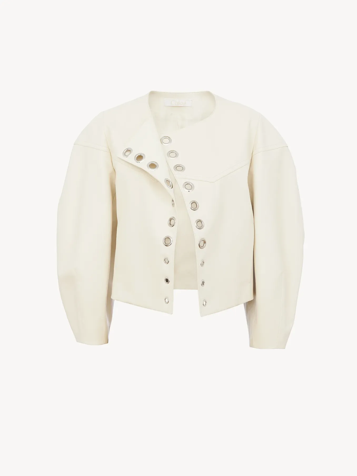 Vestes-Chloé Veste Courte Ouverte Eden White