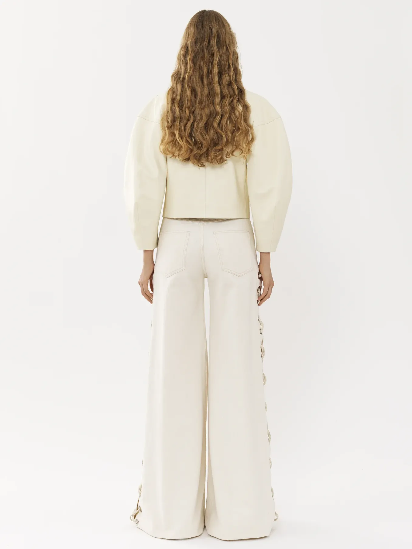 Vestes-Chloé Veste Courte Ouverte Eden White