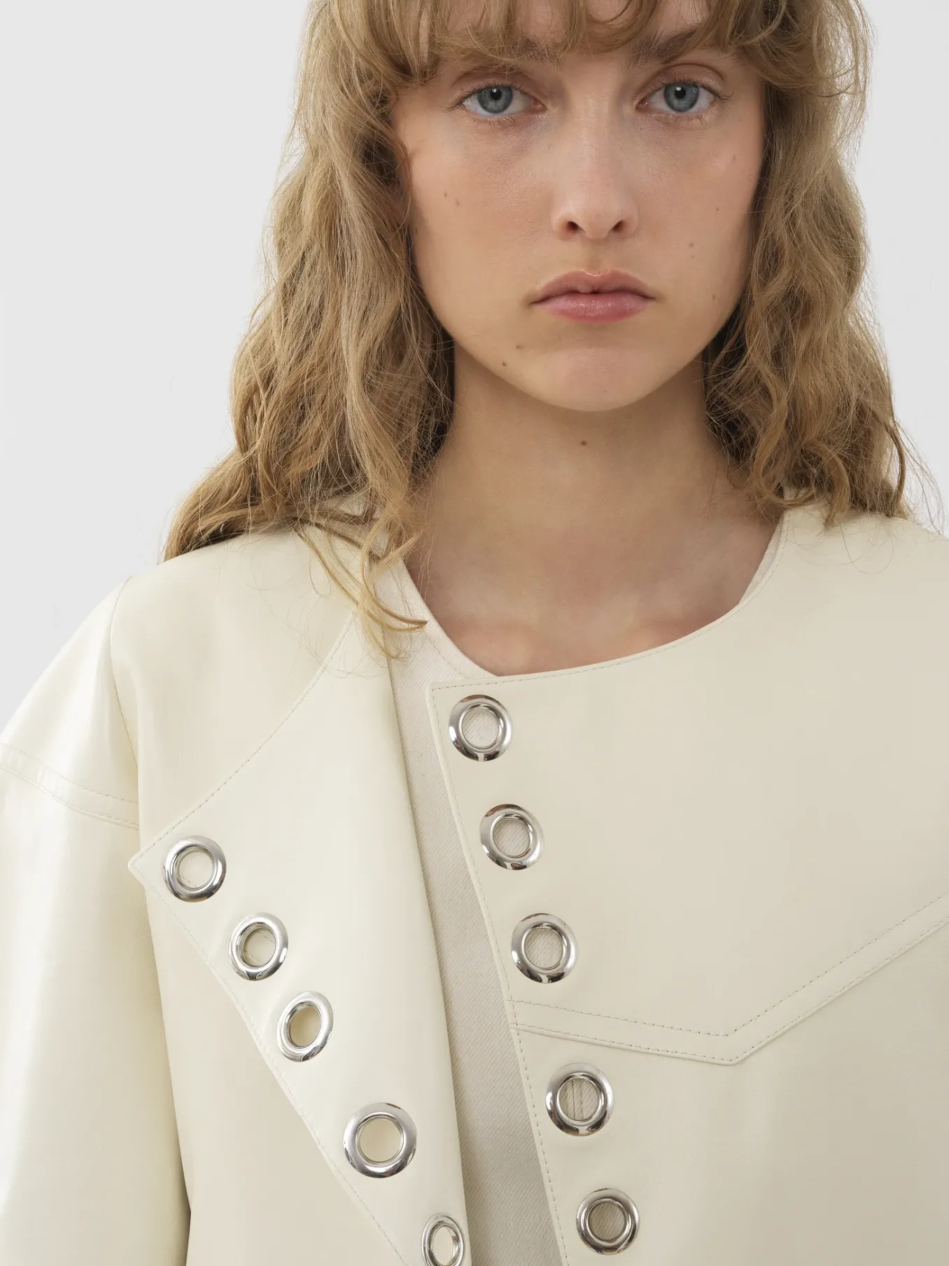 Vestes-Chloé Veste Courte Ouverte Eden White