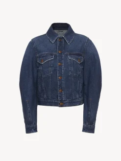 Vestes-Chloé Veste Manches Arrondies « Taal » Faded Denim