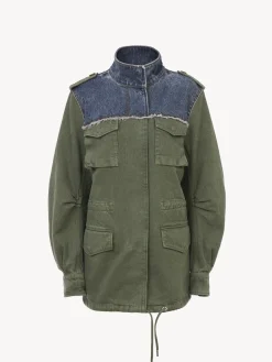 Vestes-Chloé Veste Saharienne Blue - Green 1