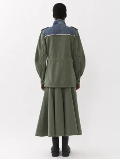 Vestes-Chloé Veste Saharienne Blue - Green 1