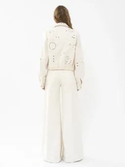Vestes-Chloé Veste Utilitaire Courte Iconic Milk